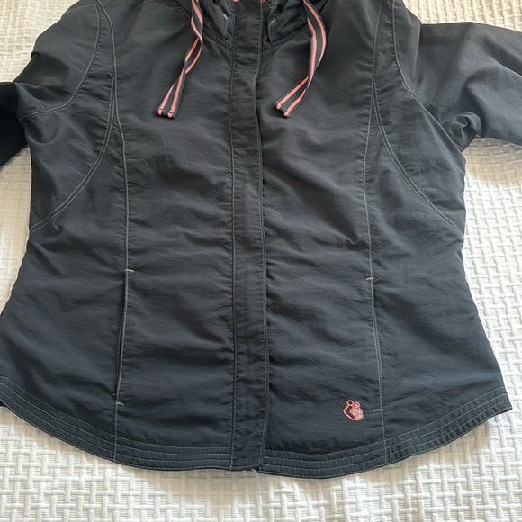 Groggy navy jacket with pink mesh lining, size L - Picture 3 of 12